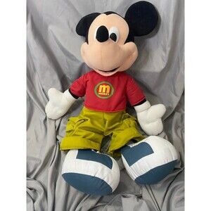 2000 Mattel Jumbo MICKEY MOUSE Fisher-Price Stuffed Plush Toy Disney 25in Large